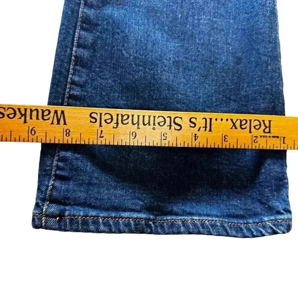 Rock & Republic Kasandra Bootcut Jeans Sz 8M Dark Wash Blue Distressed Studded - Picture 10 of 16